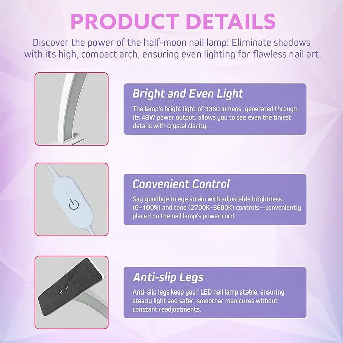 LED Arc Moon Nail Lamp ©