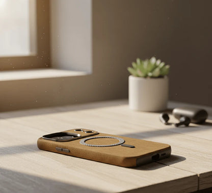 Vintage Leather MagSafe Case for iPhone